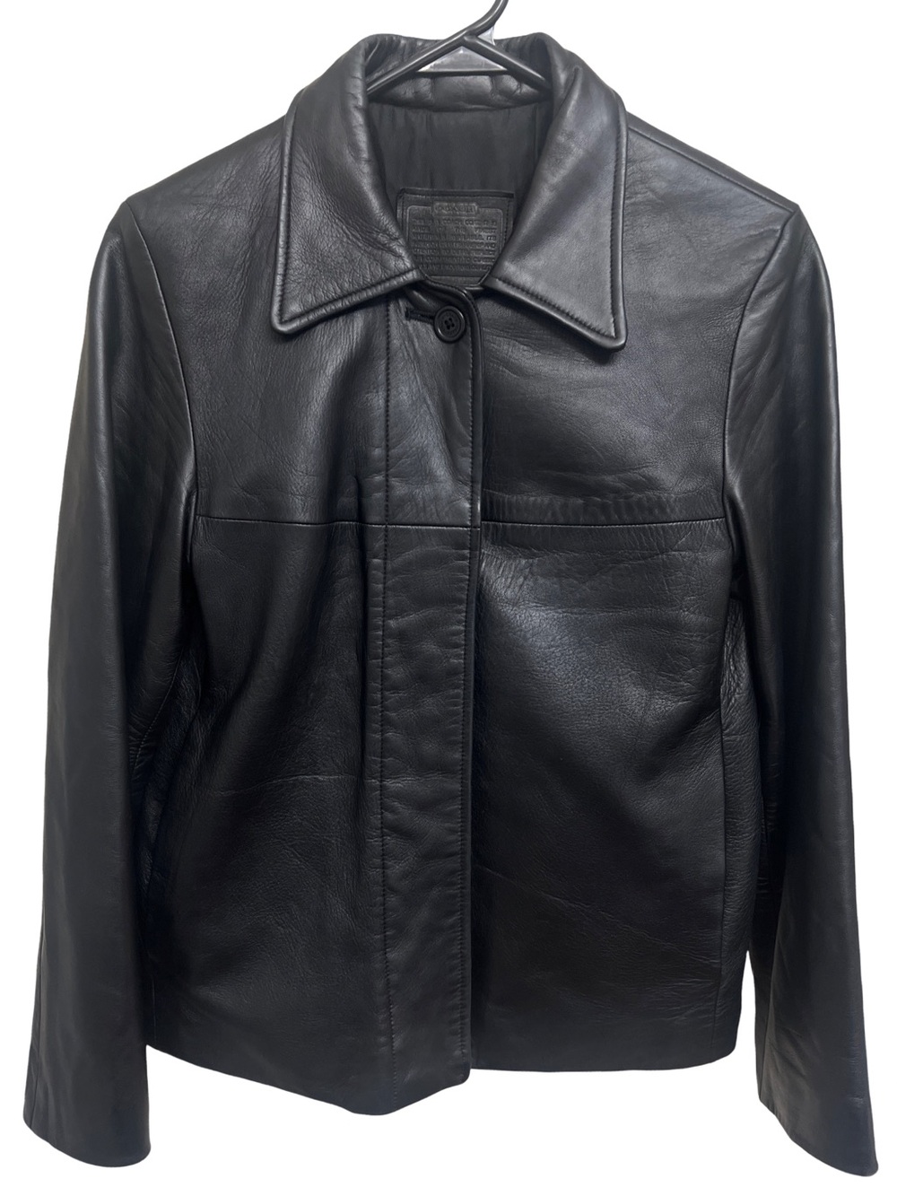 Coach Vintage Made in USA Classic Men's Black Leather Jacket
